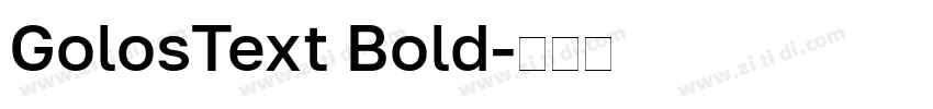 GolosText Bold字体转换